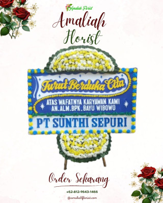 Papan Bunga Duka di Sari Rejo