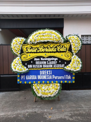 Papan Bunga Duka di Sari Rejo